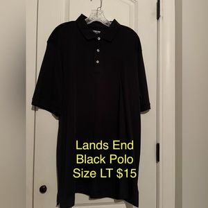 Men’s Lands End Polo Shirt Size L